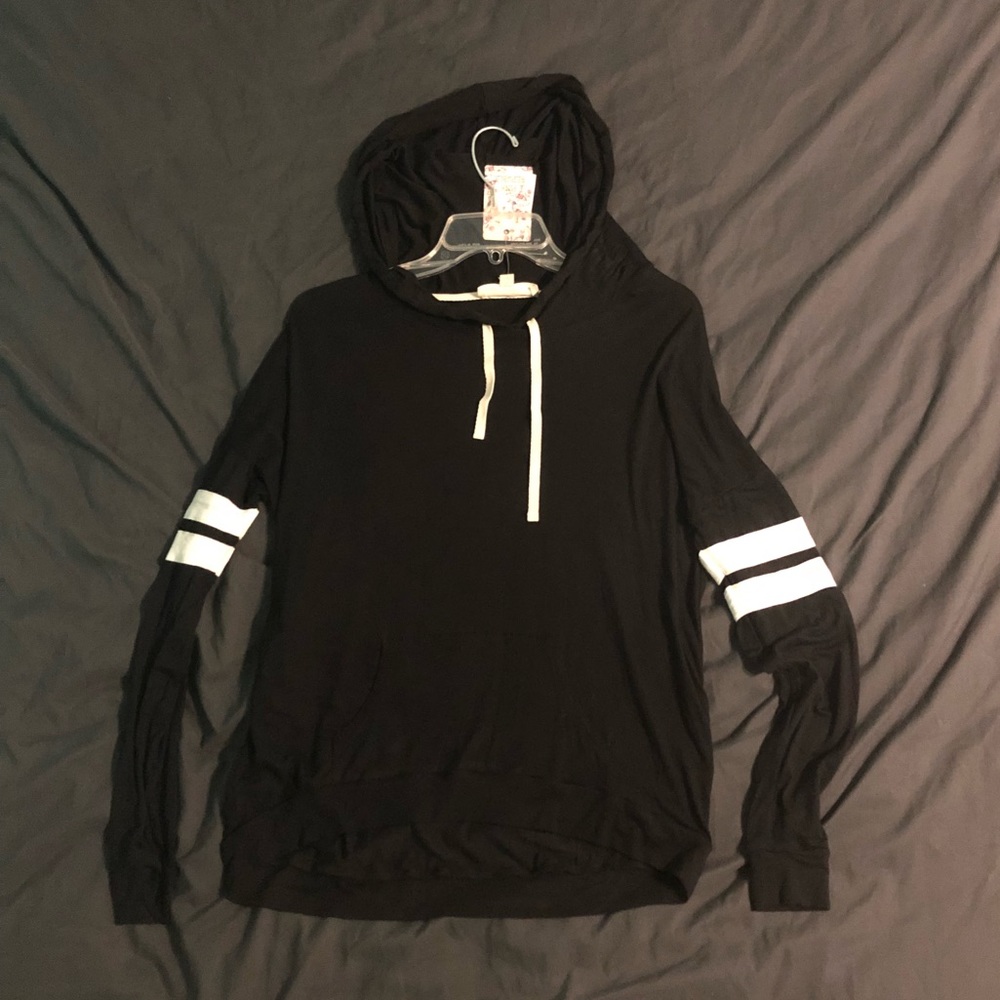Rayon/spandex sweatshirt